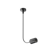 боковой ввод питания чёрного цвета для трековой системы на стойках магнитная система Flarity