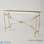 Love Knot Console-Gold Leaf/Black Global Views консольный стол