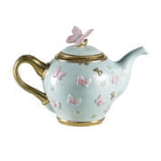 Butterfly aquamarine teapot чайник, Villari