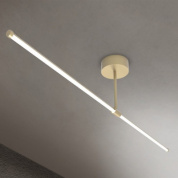 линейный потолочный светильник с мягким направленным светом в чёрном цвете