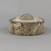 керамический абажур чёрный цилиндрический 28 см