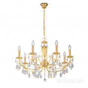 Kolarz Victoria 2 3003.88.3.KoT/KpT люстра золото 24 карата ø80cm высота 55cm мин. высота 75cm макс. высота 105cm 8 ламп e14