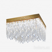Kolarz Prisma 1314.18.3.P1.KpT потолочный светильник золото 24 карата длина 40cm ширина 40cm высота 40cm 8 ламп g9