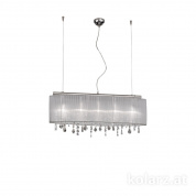 Kolarz Paralume 0240.85.5.W подвесной светильник хром длина 90cm ширина 27cm высота 50cm мин. высота 57cm макс. высота 250cm 5 ламп g9