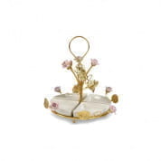 Marie-antoinette pink & gold olive stand - 4 dishes тарелка, Villari