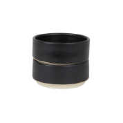 набор керамических мисок чёрных 2 шт