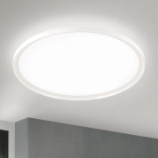 накладной потолочный LED-светильник с крупным плоским круглым рассеивателем