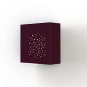 настенный светильник кубической формы бордового цвета