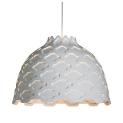подвесной светильник с полупрозрачным плафоном в виде сот из стекла