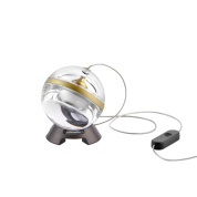 прикроватный светильник с прозрачным корпусом и поворотным отражателем