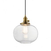 Avery 9.75" 1 Light Mini Pendant Natural Brass подвесной светильник 43852NBR Kichler