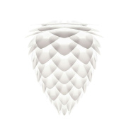 абажур в форме лепестков среднего размера белого цвета