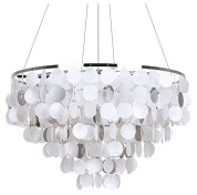 подвесная люстра с подвесными стеклянными элементами