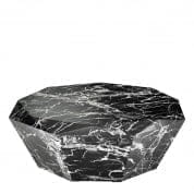 110662 Coffee Table Diamond black faux marble  кофейная карта Eichholtz