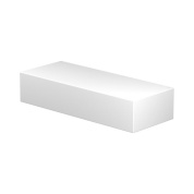 накладное прямоугольное бра белого цвета