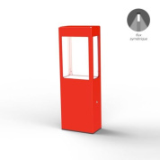 садовый столбик цилиндрический красный