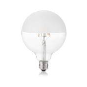 157580 E27 globo d125 08w 3000k cri80 satin mezza Ideal Lux источник света