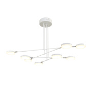 подвесной светильник белого цвета с множественными дисковыми источниками света