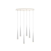 CNO06-0 Grau Niceone CHANDELIER 6 ALU POL/GREY/WHITE подвесной светильник