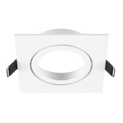 встраиваемое монтажное кольцо квадратное белого цвета