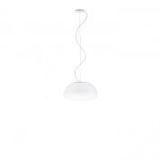 F07A13 01 Fabbian Lumi подвесная люстра овальной формы с матовым плафоном