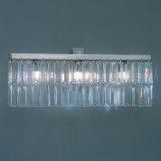 настенный светильник вытянутый хром с подвесками