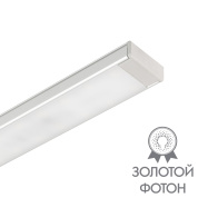 накладной потолочный линейный светильник прямоугольной формы с широким углом распределения света