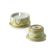 Chantilly two tier cake scented candle - green & gold ароматическая свеча, Villari