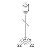 подвесной светильник на одинарном кабеле