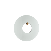 510799002012 CASTELLUM AYTM Круглое зеркало с прозрачной поверхностью и вставкой из дуба