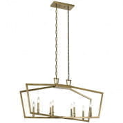 Abbotswell 42" 8 Light Linear Chandelier Natural Brass люстра 43494NBR Kichler