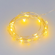 декоративная светодиодная гирлянда на тонкой проволоке