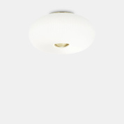 пятиламповый потолочный светильник с белыми плафонами цилиндрической формы