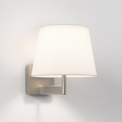 1480015 Astro lighting Beaumont настенный светильник с тканевым абажуром и креплением никель