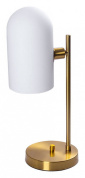 настольная лампа с белым цилиндрическим плафоном