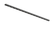 трековый линейный светильник с несколькими источниками света черного цвета