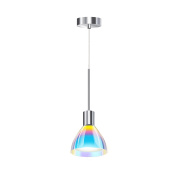 подвесной светильник с прозрачным плафоном и металлической арматурой