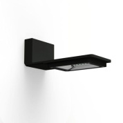 настенный фасадный светильник прямоугольной формы чёрного оттенка