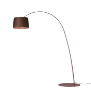 арочный торшер с абажуром кофейного цвета