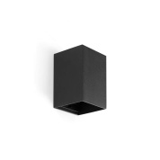 настенный светильник с прямыми гранями чёрный