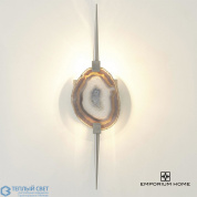 Eclipse Agate Sconce-Satin Nickel Global Views бра