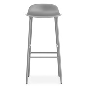 602793 Normann Copenhagen Form барный стул с металлическим каркасом и серым сиденьем