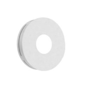 потолочный светильник с круглым дисковым корпусом из матового белого акрила