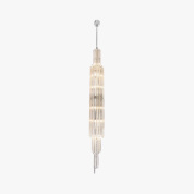CL460-160 Bella Figura Alto подвесная люстра с каскадными элементами в форме вытянутых стеклянных пластин