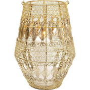 53883 Lantern Hayat Brass 33cm Kare design декор