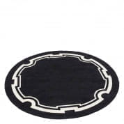 110586 Carpet Palazzo ø 280 cm black & off white  ковер Eichholtz