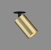 ACB Iluminacion Modrian 3951/10 Встраиваемый черный/техническое золото, LED GU10 1x8W, регулируемый