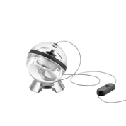 прикроватный светильник сферической формы с кнопочным выключателем