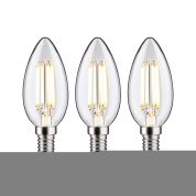 декоративная LED-лампа свеча с прозрачной колбой