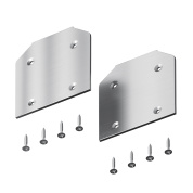 комплект заглушек серебристого цвета для встроенной магнитной трековой системы 23mm Exility